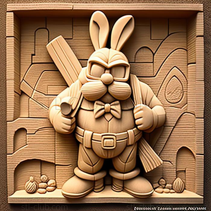 3D мадэль St Buster Bunny из Adventures of Toons (STL)